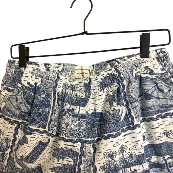 Dietrich Varez Collection Reyn Spooner Blue White Swim Trunk Shorts Large - Picture 5 of 9